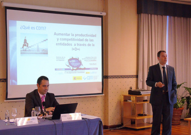 Carlos Toledo, dirección de Promoción y Cooperación de CDTI, durante su presentación.
