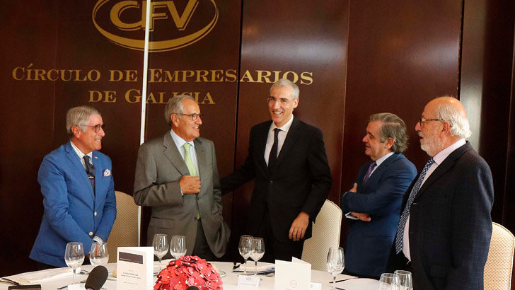 Encuentro de Francisco Conde con el Círculo de Empresarios de Galicia.