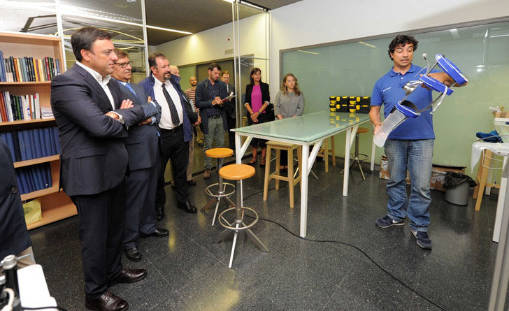 El presidente de la Diputación de A Coruña y el rector de la UDC conocieron los proyectos del Campus de Ferrol.