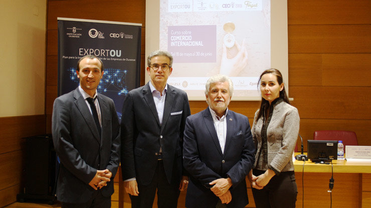 CEO y Diputación de Ourense promueven un curso de formación en comercio internacional.