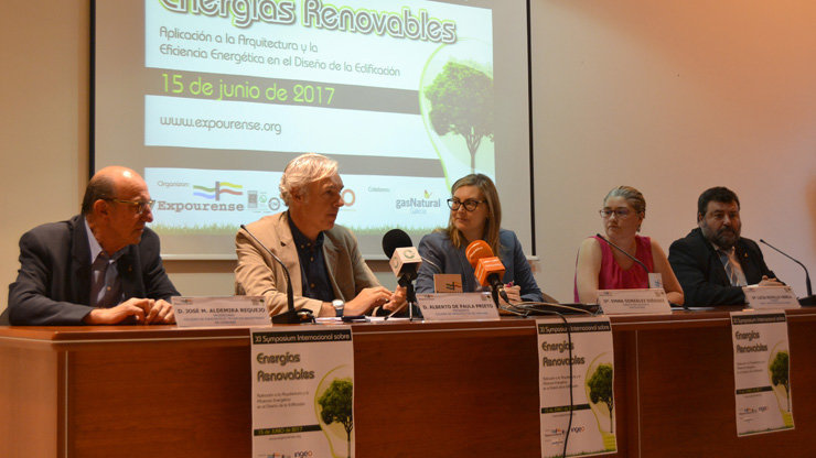 Presentación del simposio sobre energías renovables, en Expourense.