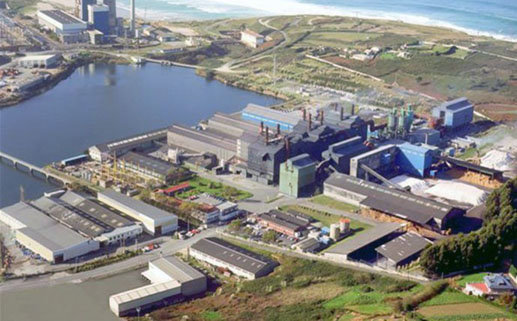 Fábrica de Ferroatlántica en Sabón (Arteixo).