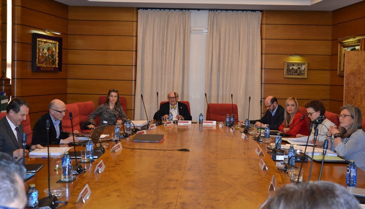 El Pleno del Consorcio de la Zona Franca estuvo presidido por el alcalde de Vigo, Abel Caballero.