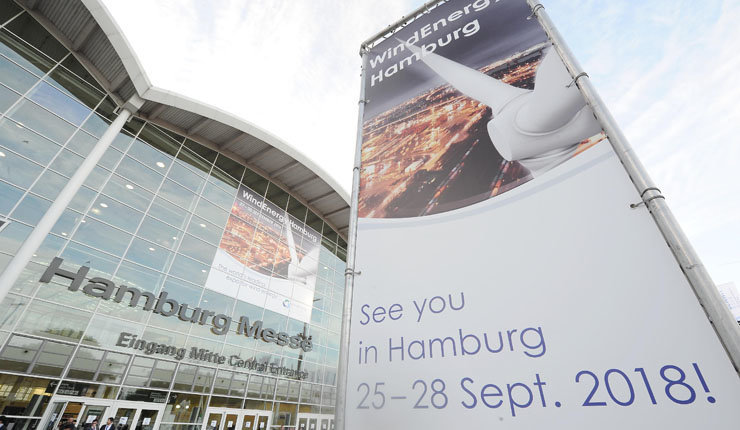 WindEnergy se celebra en Hamburgo entre el 25 y el 28 de septiembre./HAMBURG MESSE. MICHAEL ZAPF.