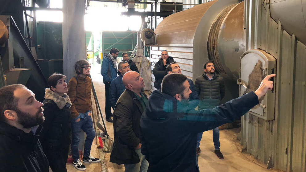 El sector pudo conocer los resultados de Enerbiolog en planta de secado de astilla de Greenalia Woodchips en Sigüeiro (A Coruña).