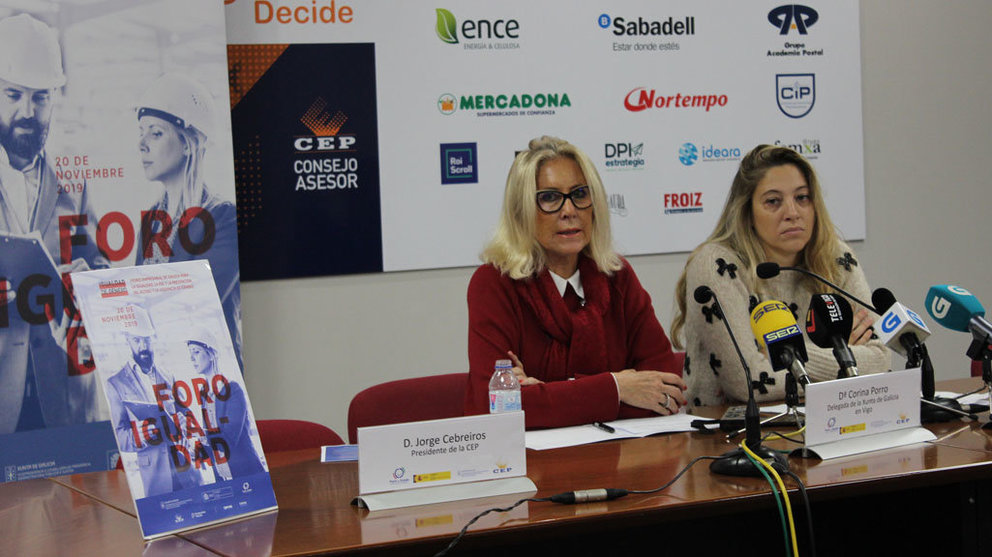 Corina Porro y Lucía Pedroso presentaron el foro empresarial en la sede de la CEP.