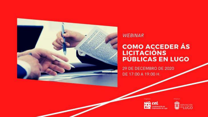 CEL y Diputación organizan un webinar para informar sobre los procedimientos de licitación pública