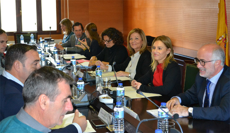 Reunión del consejo de administración del Puerto de Vilagarcía, el pasado 25 de noviembre.