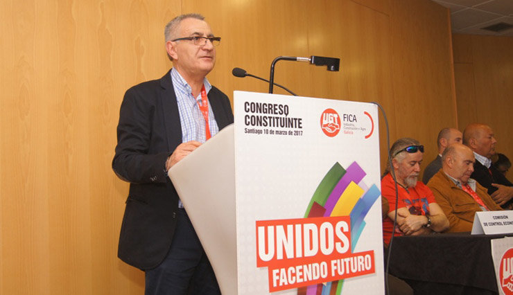 O novo secretario xeral de UGT- FICA, Javier Carreiro.