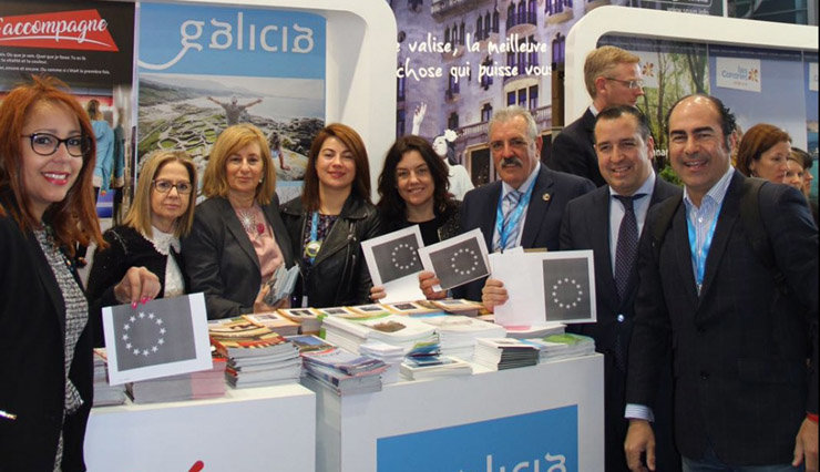 Delegación gallega en la Feria de Turismo de París.
