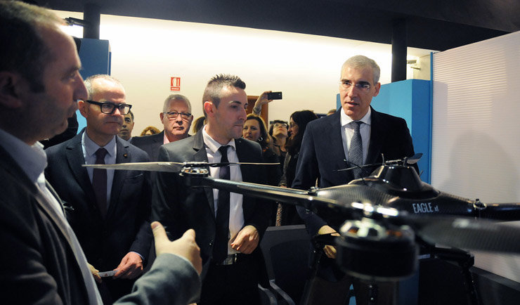 El conselleiro de Economía abrió en Ourense la primera jornada del Congreso Internacional de Drones.