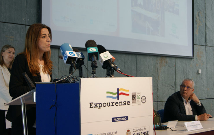 La directora xeral de Comercio, Sol Vázquez, en la presentación de la memoria de Expourense./P.L.