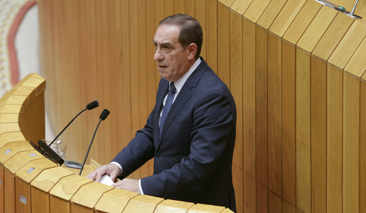 Valeriano Martínez, nunha comparecencia no Parlamento galego.