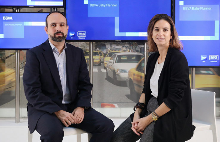 Manuel Moure, director de Productos Digitales de BBVA España y María Williams, responsable de Producto Digital de BBVA España.