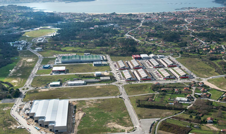 Vista aérea del polígono empresarial de Porto do Molle.