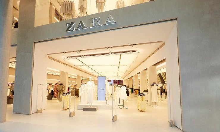 Fachada de la tienda de Zara en Stratford, Londres.