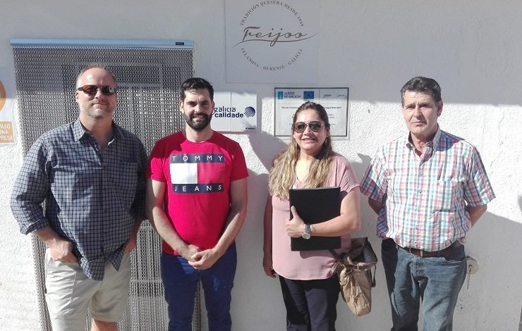 Además de bodegas, los importadores también visitaron otras empresas agroalimentarias de Ourense.