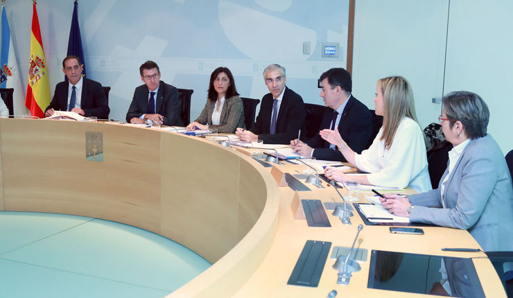 Imagen de archivo de una reunión del Consello de la Xunta./C.PAZ.