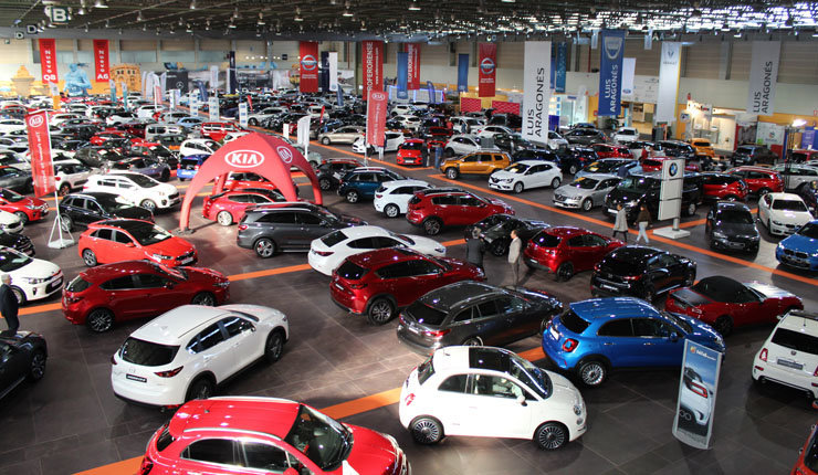 Aspecto del 10º Salón del Automóvil, en Expourense.
