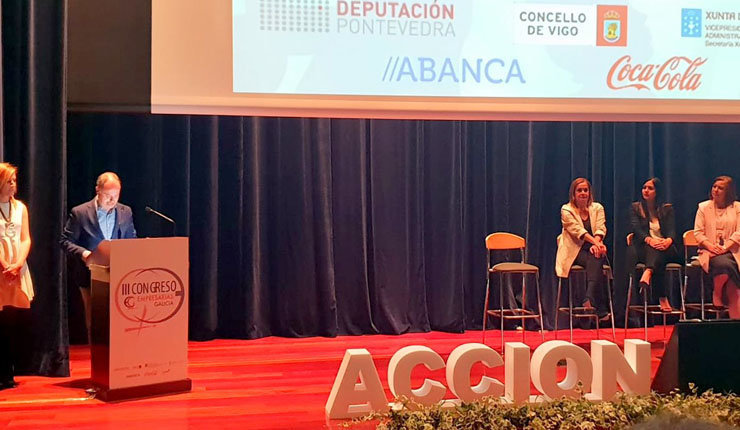 David Regades presentó el indicador Ardán sobre igualdad de género en el III Congreso Empresarias Galicia.