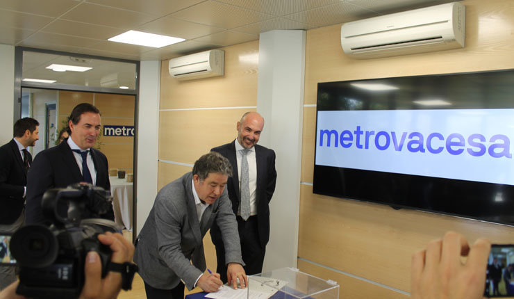 Metrovacesa presentó su proyecto de Residencial Novolérez en un acto al que asistió el alcalde de Pontevedra.