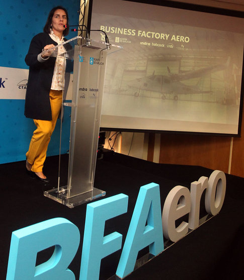 Patricia Argerey, directora da Gain, na presentación da BFAero./V.RODRÍGUEZ.