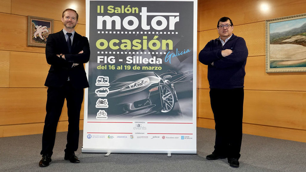 Ricardo Durán y presentaron la segunda edición del Salón Motor Ocasión Galicia.