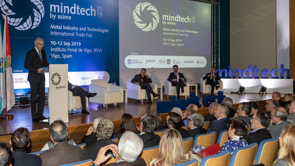 Francisco Conde interviene en el acto de promoción de Mindtech 2019, en IFEVI.