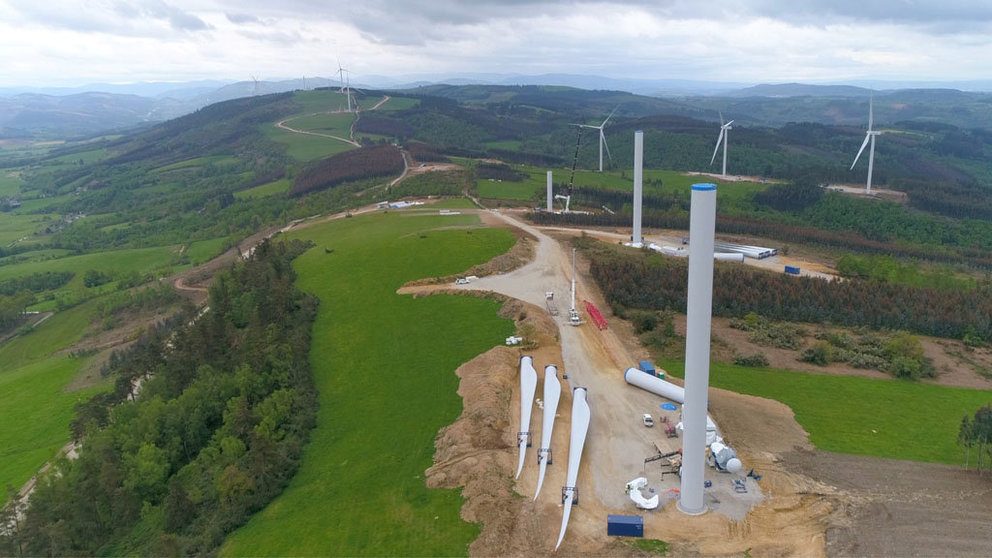 Naturgy ha finalizado el montaje mecánico de los aerogeneradores del parque eólico Serra de Punago-Vacariza, en la provincia de Lugo.