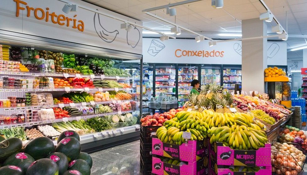 Vitrinas de conservación que utilizan CO2 en el supermercado Plenus de Cabral, Vigo.