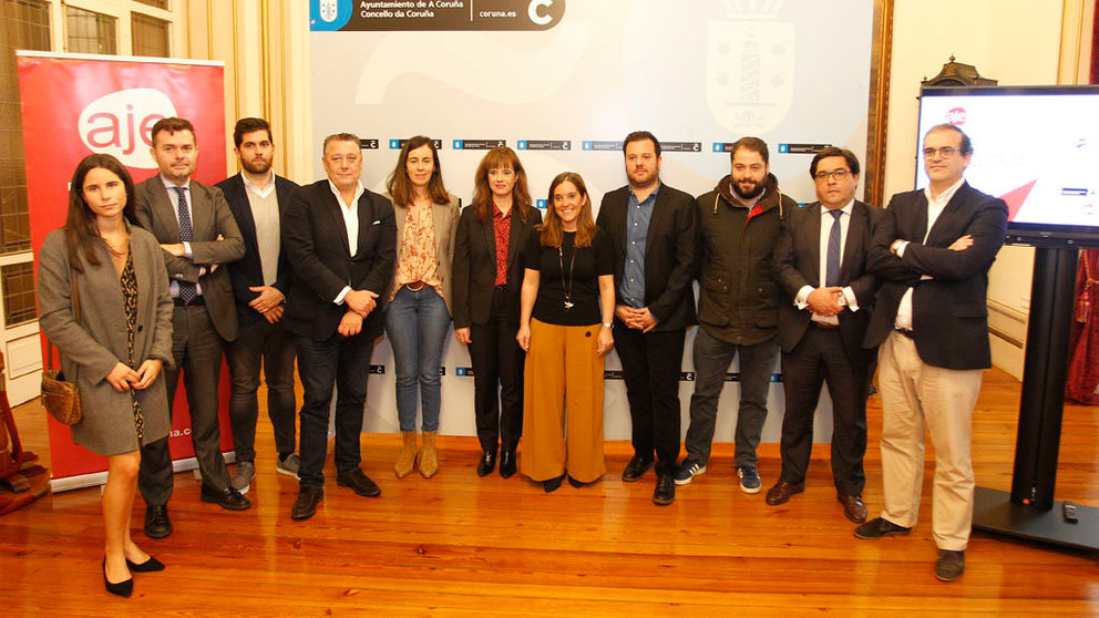 06-11-19.Presentacion del XX Premio Emprende de A Coruña en el Salón Real del Ayuntamiento de La Coruña. Foto: Iago López