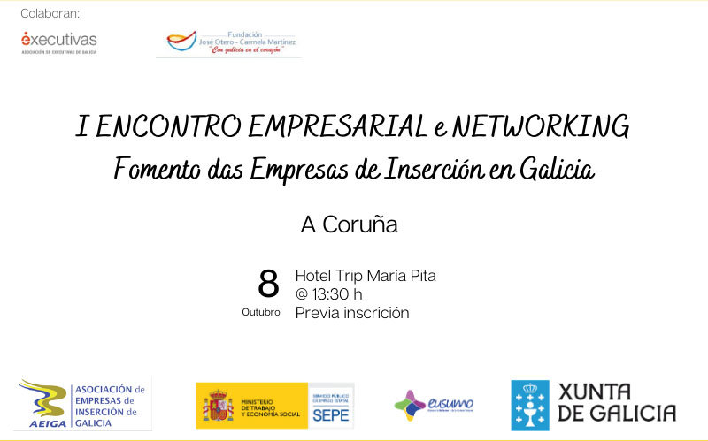 El encuentro empresarial y de networking tendrá lugar en A Coruña el 8 de octubre.
