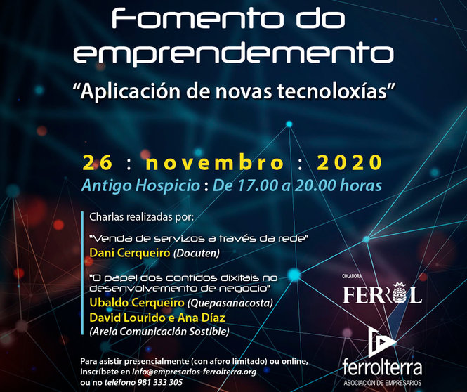 Xornada de formento do emprendemento organizada pola Asociación de Empresarios Ferrolterra.