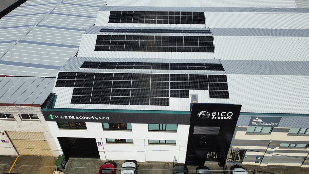 Instalación solar en Bico de Xeado, Bergondo.