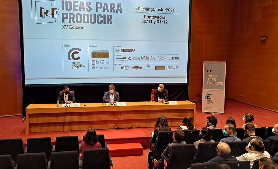 Apertura del 15º Pitching "I+D. Ideas para producir", que se celebra en Pontevedra.