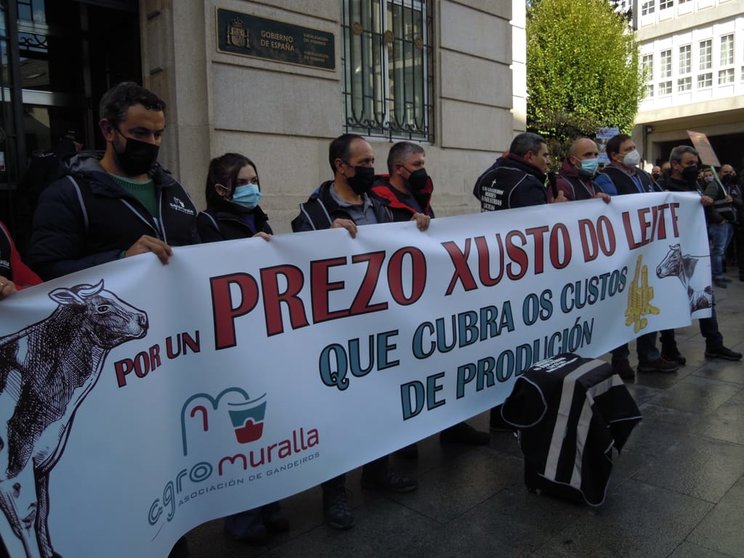 Manifestación convocada por Agromuralla o pasado 4 de novembro en Lugo.
