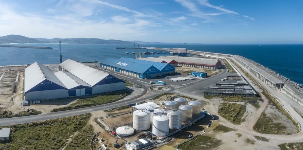 Vista del Puerto Exterior de A Coruña.