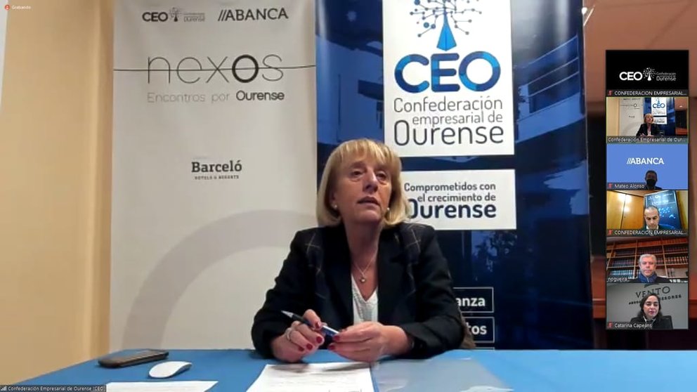 La presidenta de la CEO, Marisol Novoa, presentó la jornada formativa online sobre la reforma laboral.