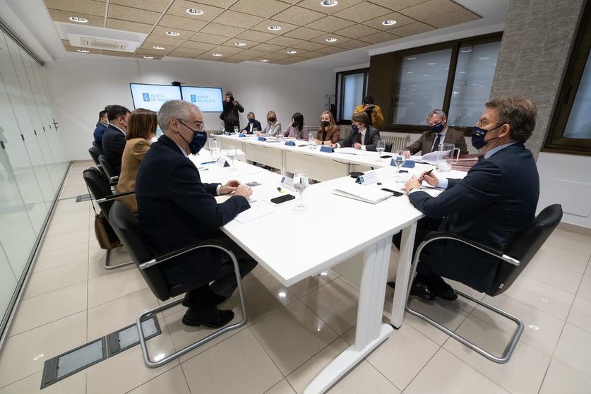 La Xunta trasladó su reunión semanal del Consello a Ourense./D.CABEZÓN.XUNTA DE GALICIA.