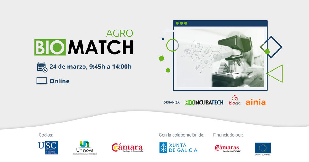 Agro Biomatch se celebrará online el 24 de marzo.