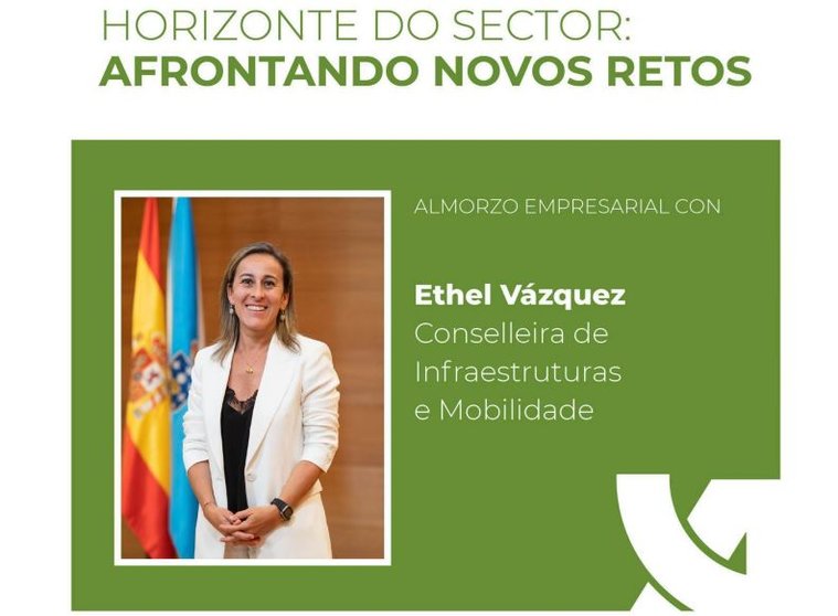 La conselleira Ethel Vázquez es la próxima invitada del ciclo de encuentros organizado por APECCO.
