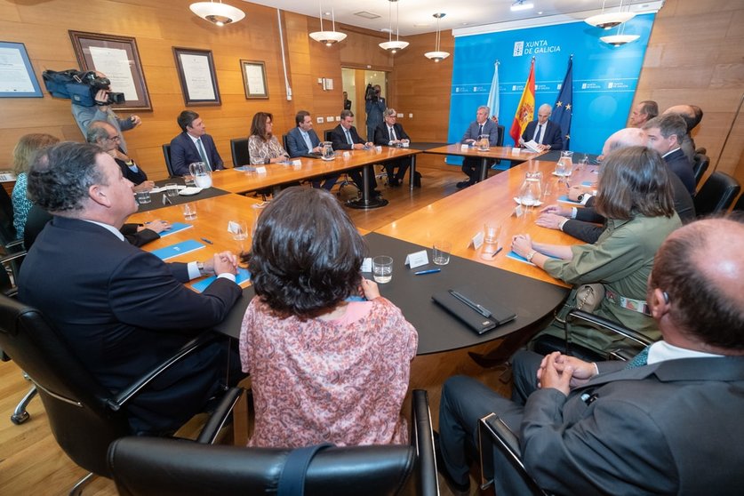 Reunión del presidente de la Xunta y el vicepresidente primero con el consejo de administración de Ence.
