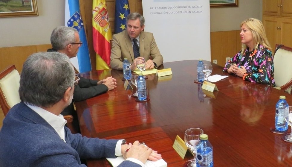 El presidente de Sepes y al gerente de SEA se reunieron con el delegado del Gobierno en Galicia.