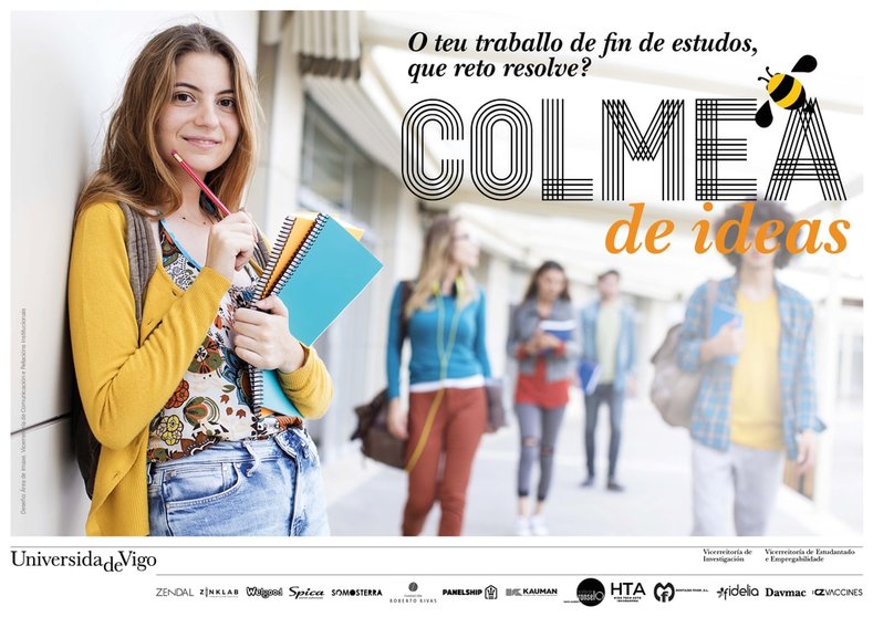Cartel do programa Colmea de ideas da Universidade de Vigo./DUVI.