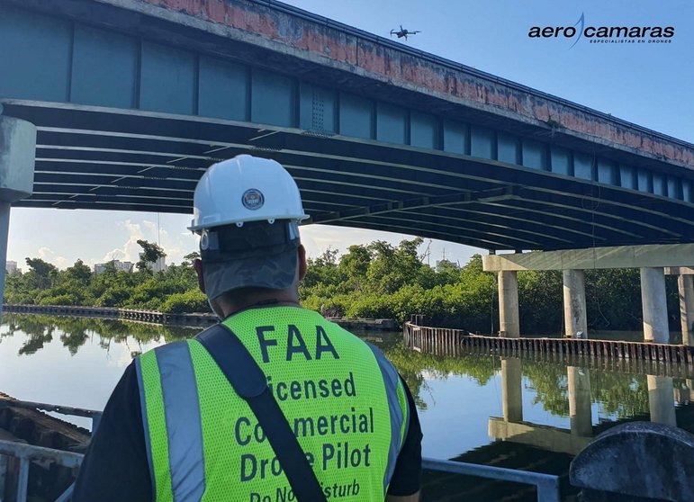 El contrato de Aerocamaras en Puerto Rico incluye la inspección con drones de 50 puentes y viaductos.
