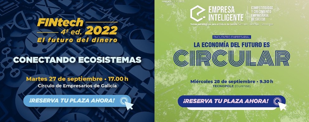 Jornadas sobre fintech y economía circular organizadas por Círculo de Empresarios de Galicia.