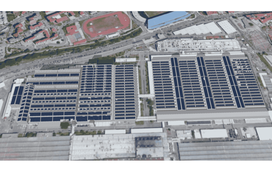 Los paneles solares cubrirán una superfice de 140.000 metros cuadrados en la planta de Vigo de Stellantis.