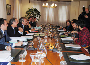 Reunión en la Autoridad Portuaria de A Coruña.