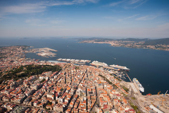 Vista aérea del Puerto de Vigo./J.N.