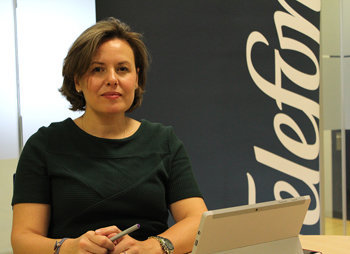 Marta Menéndez, nueva directora territorial de Telefónica en Galicia.